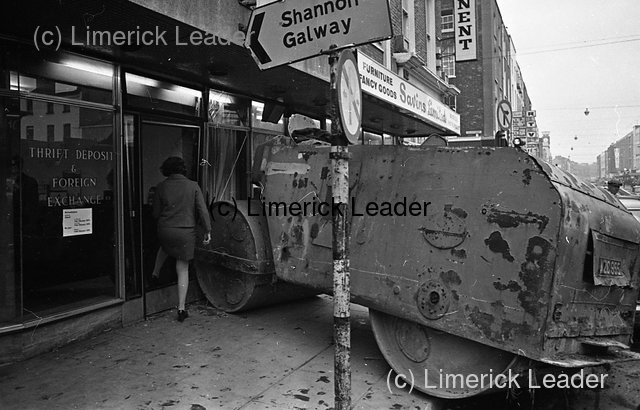 Crash of steam roller at bank 1971 | From Limerick With Love